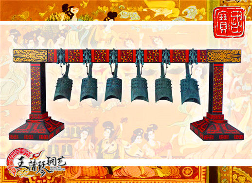 6件套仿古編鐘，小型特色樂器，民樂混音配套